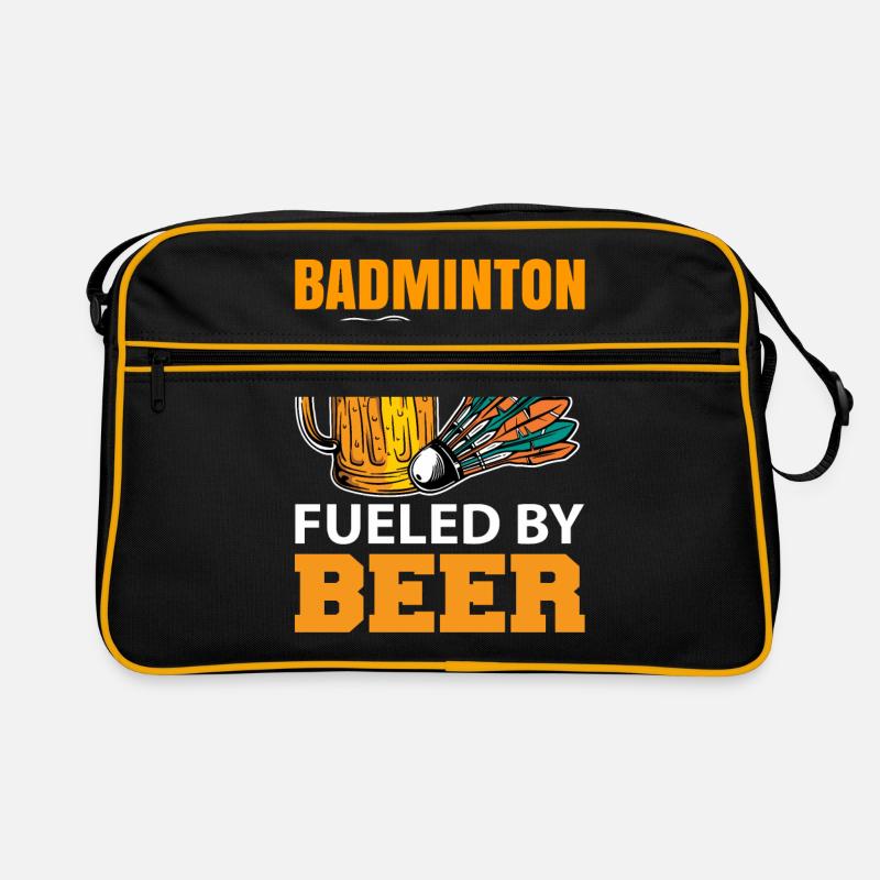 Badminton - Retro Tasche - Schwarz/Gold