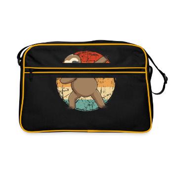 Dabbing Paresseux - Sac Retro - noir/or - Devant