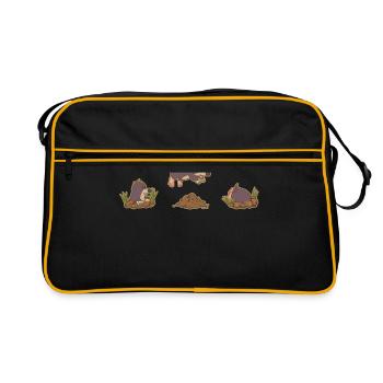 Saut de taupe - Sac Retro - noir/or - Devant
