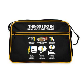 Sweden - Retro Bag - black/gold - Front