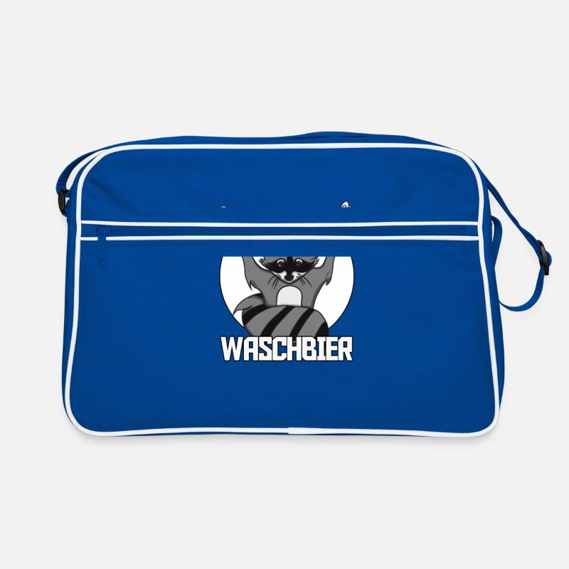 Waschbier Waschbär Bier Geschenk Retro Tasche