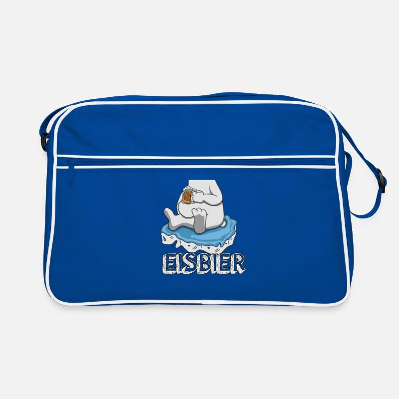 Eisbier Eisbär Bier Geschenk Retro Tasche