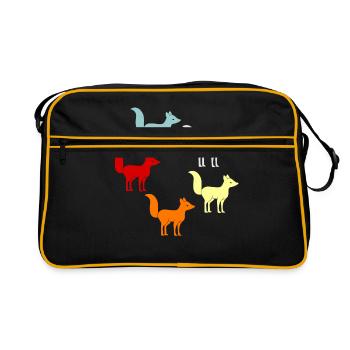 Renard - Sac Retro - noir/or - Devant