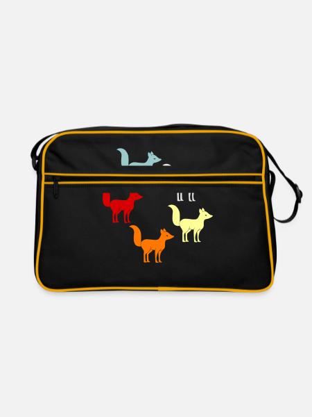 Renard - Sac Retro - noir/or - Devant