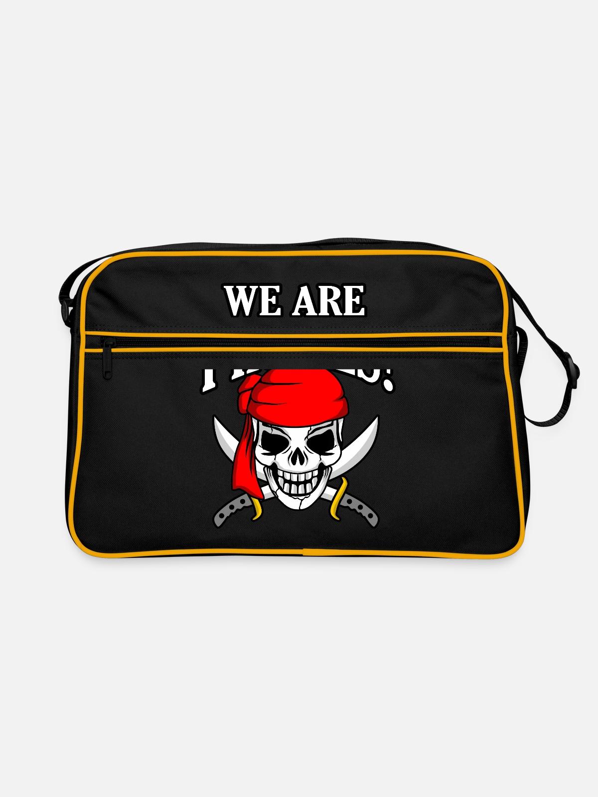 Pirate - Retro Bag - black/gold - Front