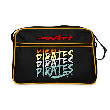 Pirate - Sac Retro - noir/or - Devant
