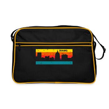 Boise Idaho - Retro Bag - black/gold - Front