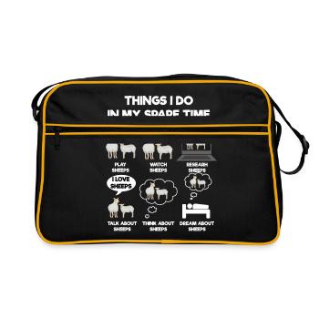 Sheep - Retro Bag - black/gold - Front