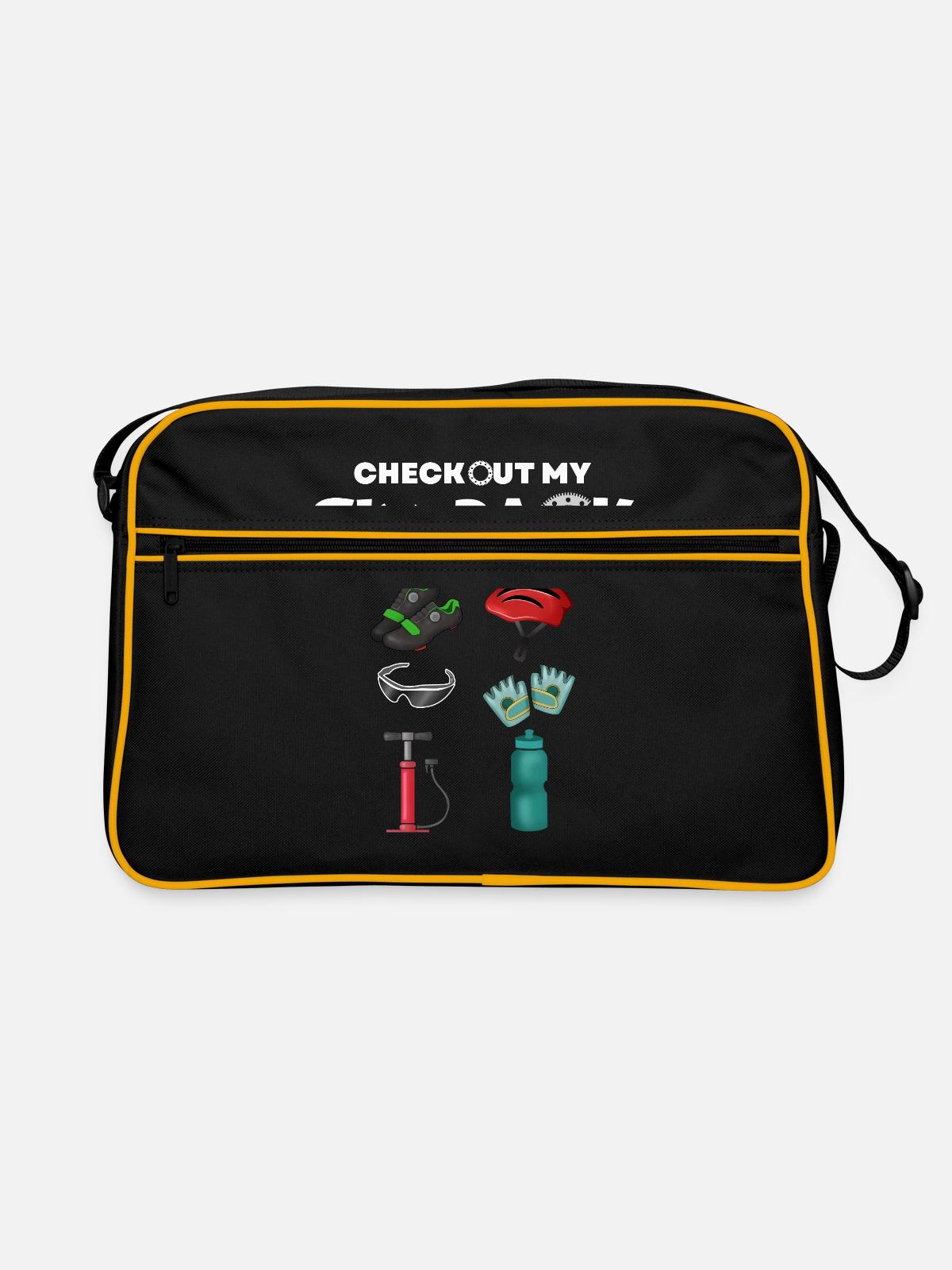 Cycling cycling - Retro Bag - black/gold - Front