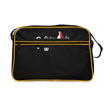 Vaffanculo Heartbeat - Retro Bag - black/gold - Front
