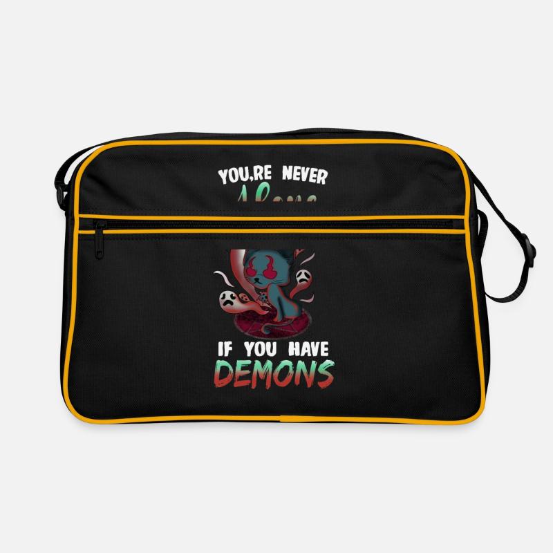 Humor - Retro Tasche - Schwarz/Gold