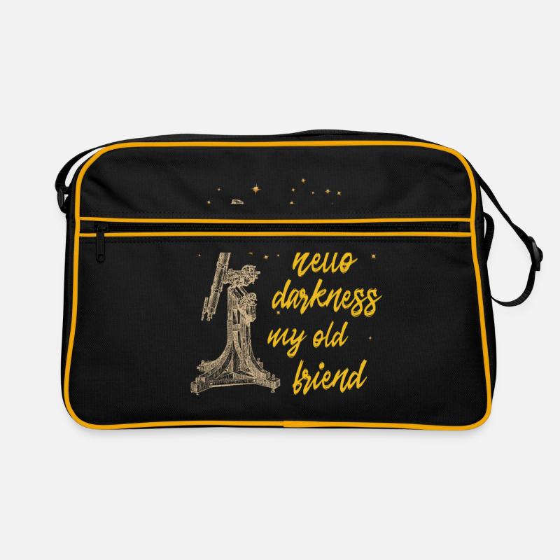 Astronomie - Retro Tasche - Schwarz/Gold