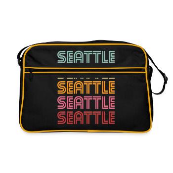 Seattle - Sac Retro - noir/or - Devant