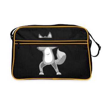 Renard polaire - Sac Retro - noir/or - Devant