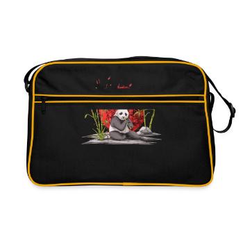 Panda - Retro Bag - black/gold - Front