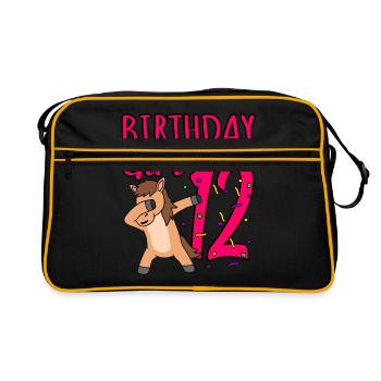 12e anniversaire - Sac Retro - noir/or - Devant