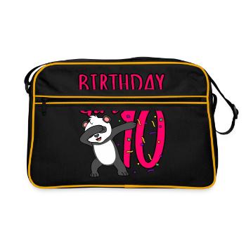 10th birthday - Retro Bag - black/gold - Front