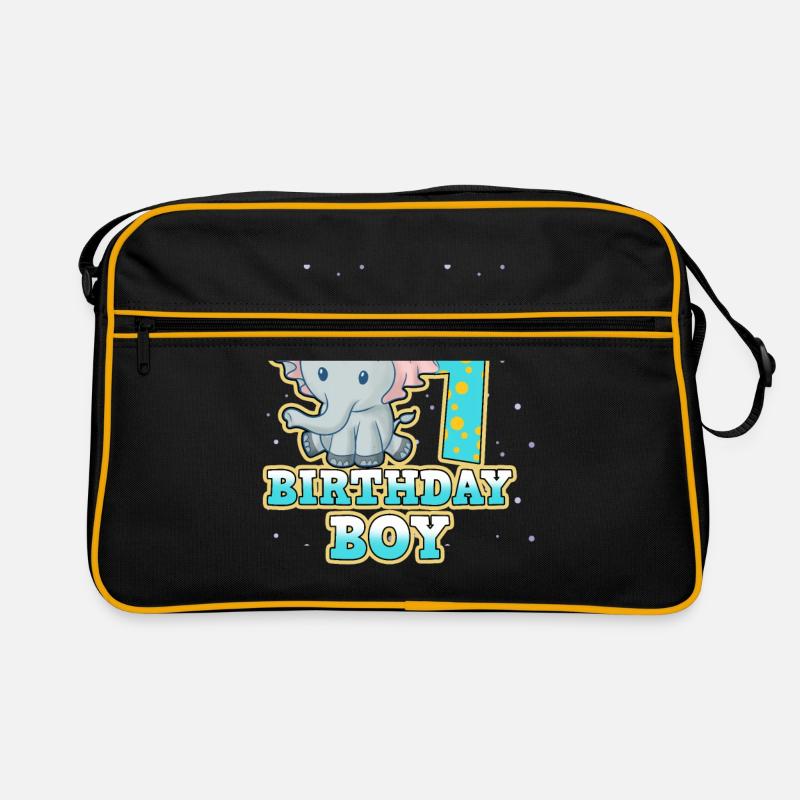 1. Geburtstag Retro Tasche