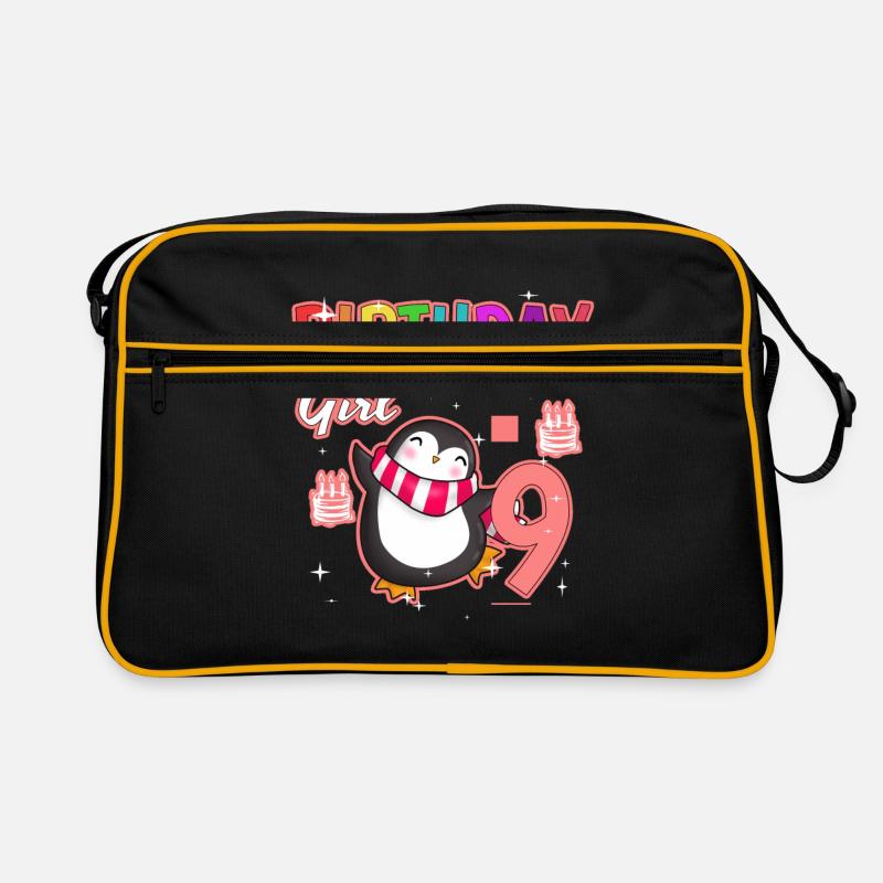 Geburtstag 9 Retro Tasche
