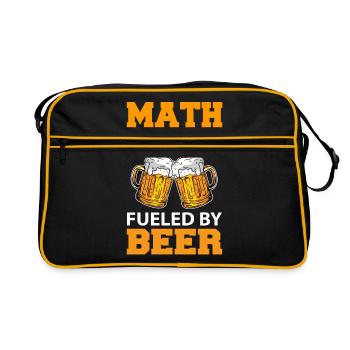 Professeur de mathématiques Bière - Sac Retro - noir/or - Devant