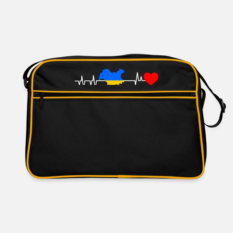 Kiew Herzschlag Geschenk Retro Tasche