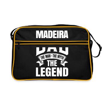Madeira father gift - Retro Bag - black/gold - Front