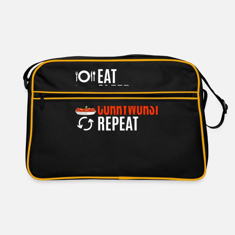 Currywurst Fans Food Gift Retro Bag