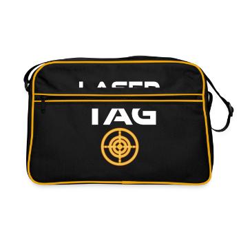Cadeau Laser Tag - Sac Retro - noir/or - Devant