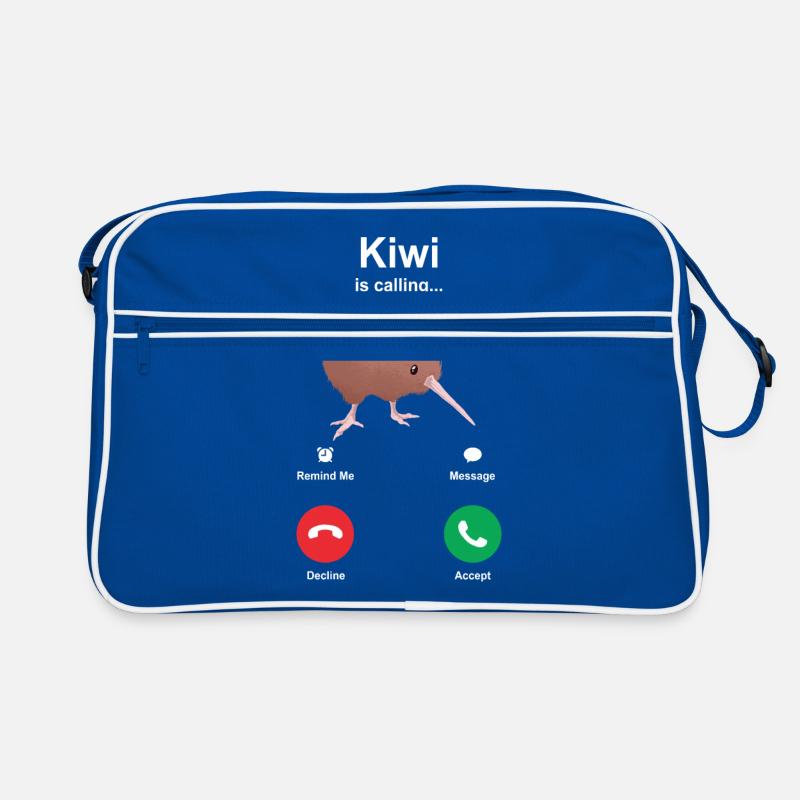 Kiwi vogel calling geschenk Retro Tasche