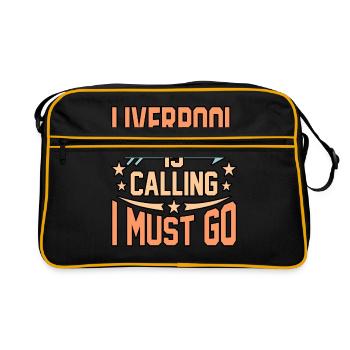 Liverpool visit gift - Retro Bag - black/gold - Front