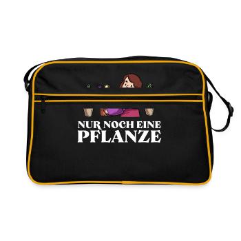 Nur Noch Eine Planze Garten Gartenarbeit - Retro Tasche - Schwarz/Gold - Vorne