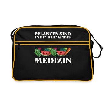 Meine Komfortzone Garten Gartenarbeit - Retro Tasche - Schwarz/Gold - Vorne