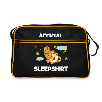 Nice Sleeping Jaguar gift - Retro Bag - black/gold - Front