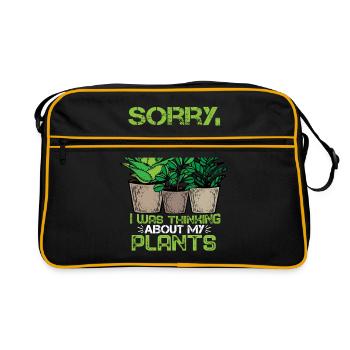 Plantes Fan Jardinier Plantes en pot Cadeau Fleuriste - Sac Retro - noir/or - Devant