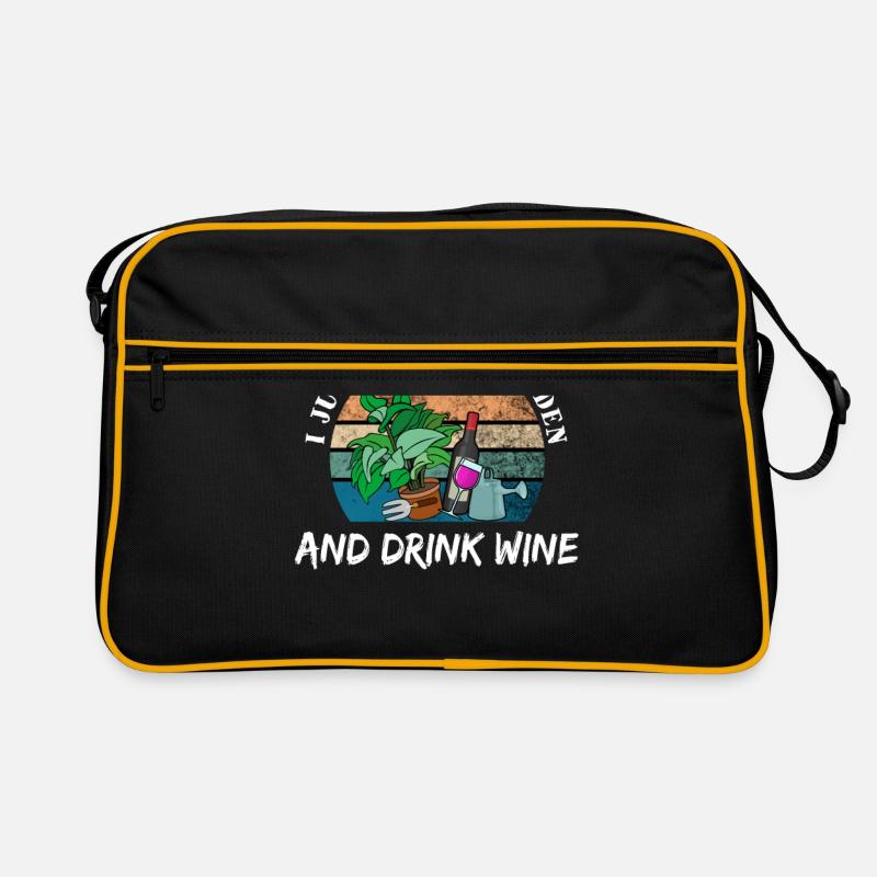 Cadeau de vin de boisson de jardin Sac Retro