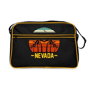 Nevada explorer gift - Retro Bag - black/gold - Front