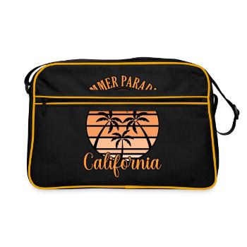 Cadeau Summer Paradise California - Sac Retro - noir/or - Devant