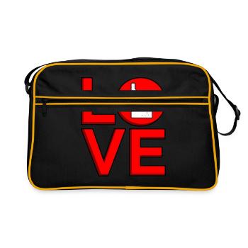 Love Idaho gift - Retro Bag - black/gold - Front