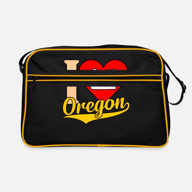 Ich Liebe Oregon geschenk Retro Tasche