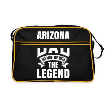 Arizona vati cadeau - Sac Retro - noir/or - Devant