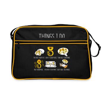 Sousaphone Gift Men Orchestra Big Band Tuba - Retro Bag - black/gold - Front