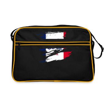 Cadeau de la ville natale de l’Iowa - Sac Retro - noir/or - Devant