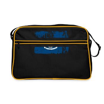 Cher cadeau louisiana Usa drapeaux - Sac Retro - noir/or - Devant