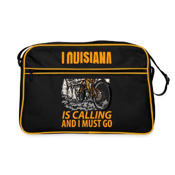 Cadeau aventureux en Louisiane - Sac Retro - noir/or - Devant