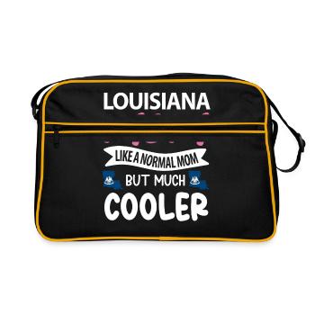 Cadeau de mère louisiane - Sac Retro - noir/or - Devant