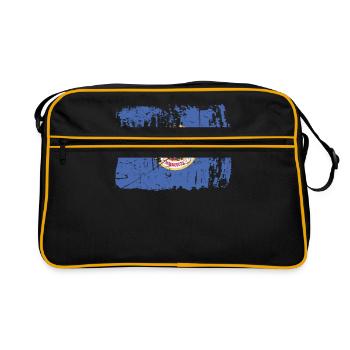Proud Flag Gift of Minnesota - Retro Bag - black/gold - Front