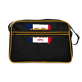 Iowa resident gift - Retro Bag - black/gold - Front