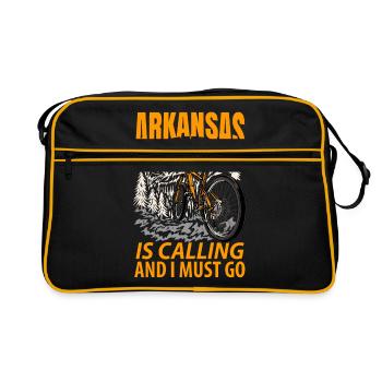 Cadeau aventureux de l’Arkansas - Sac Retro - noir/or - Devant