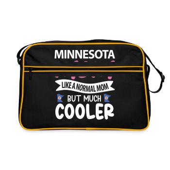 Proud Flag Gift of Minnesota - Retro Bag - black/gold - Front