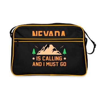 Travel nevada gift - Retro Bag - black/gold - Front